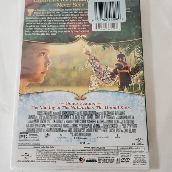 The Nutcracker The Untold story Dvd Elle Fanning Nathan Lane - Picture 2 of 4